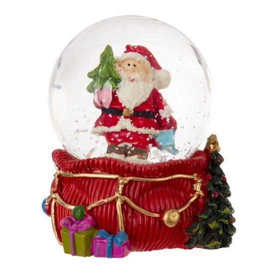 Фигурка декоративная &quot;Дед Мороз&quot; в стекл шаре, L5 W5,5 H6 см, 2в.
