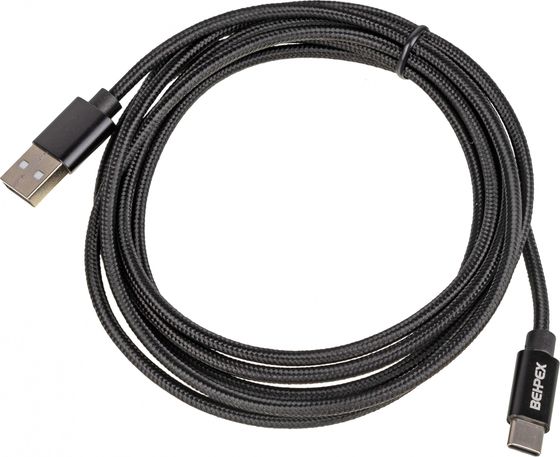 Кабель USB (m)-USB Type-C (m) 2м черный