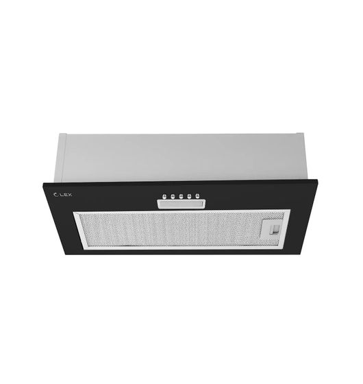 Вытяжка встраиваемая LEX GS Bloc light 600 черный управление:кнопочное (1мотор)