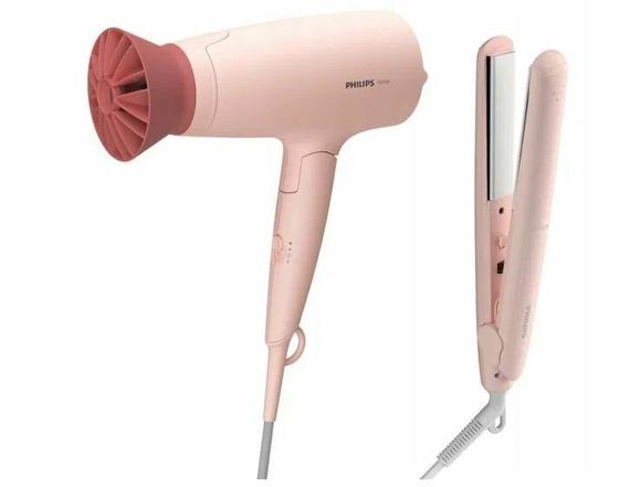Набор для укладки волос Philips BHP398/00 1600Вт/33Вт розовый