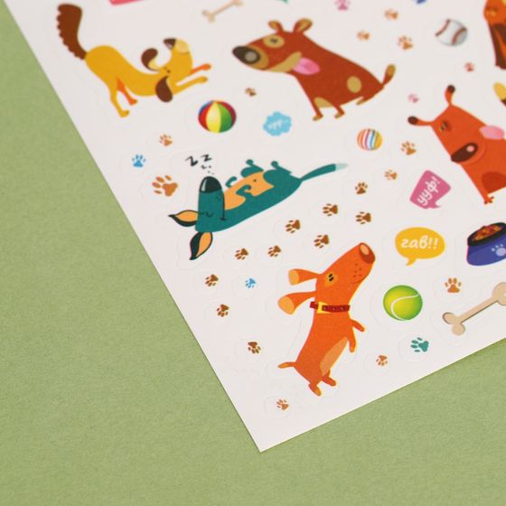 !09 Наклейки детские «Любимые питомцы», 11 х 16 см.