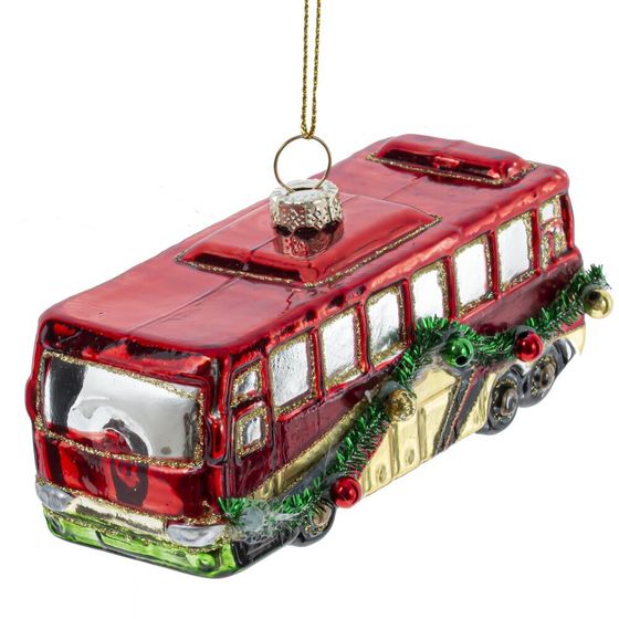 Украшение новогоднее "Автобус", L12 W5,5 H7 см