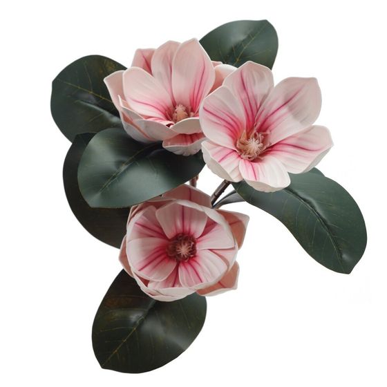 Цветок искусственный &quot;Магнолия&quot; (Real Touch), L15 W15 H70 см