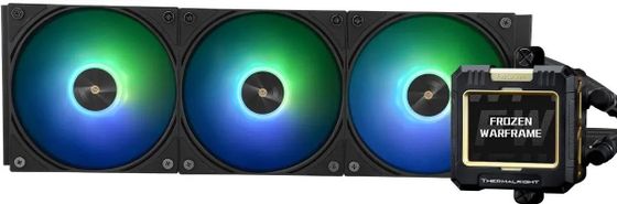 Система водяного охлаждения Thermalright Frozen Warframe 360 ARGB Soc-AM5/AM4/1200/1700/1851 черный 4-pin 29.8dB Al LCD Ret (F-WFRAME-360-BL-ARGB)