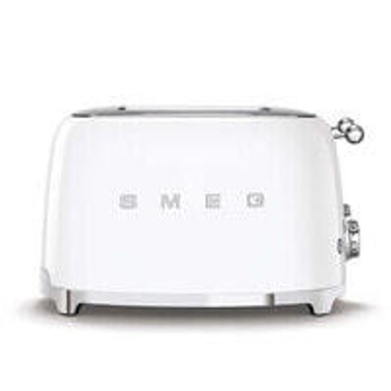 SMEG toaster TSF03WHEU (White) - 4 slice(s) - White - Steel - Buttons - Level - Rotary - 50&#39;s Style - China