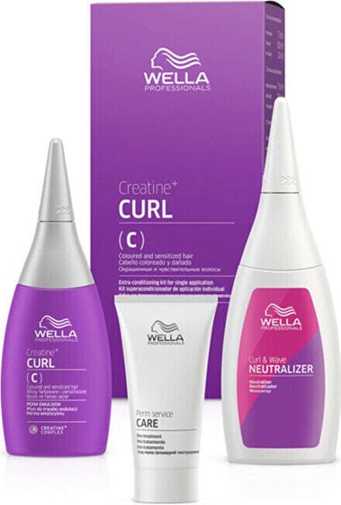 Set for permanent waves for fine and colored hair Creatine+ Curl C