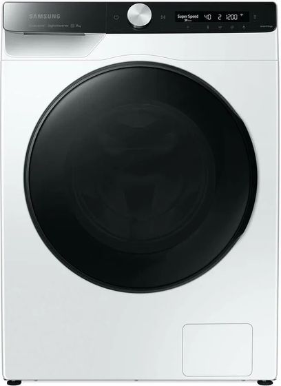 Стиральная машина Samsung WW80AG6L28BE/LD белый 8кг 1200об/мин, с паром