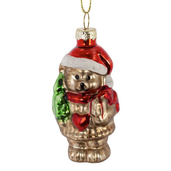 Украшение новогоднее "Мишка", L4 W3,5 H9 см