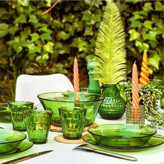 Набор стаканов французских PICARDIE GREEN 4шт 310мл