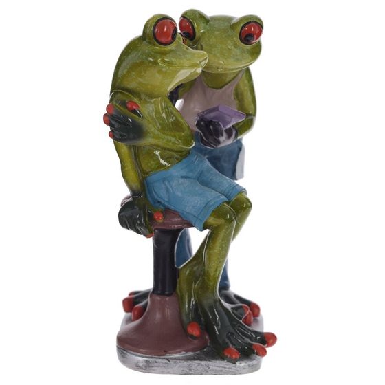 Фигурка декоративная &quot;Лягушки&quot;, Д9,5 Ш7 В15 см