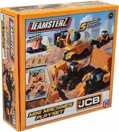 Teamsterz JCB MINI MACHINES Playset with sand and 5 cars