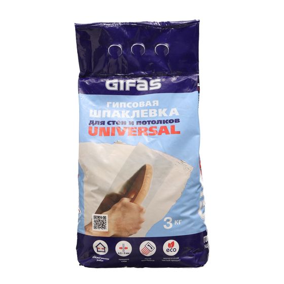 Шпаклевка гипсовая GIFAS UNIVERSAL, 3кг