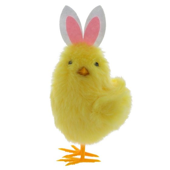 Фигурка декоративная &quot;Цыпленок&quot; (блок 12 шт), L9 W6,5 H16,5 см, 3в.