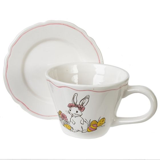 Чашка с блюдцем, 270 мл, L15,5 W13,5 H8,5 см