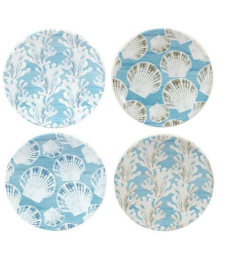 Beyond the Shore Set of 4 Canape Plates