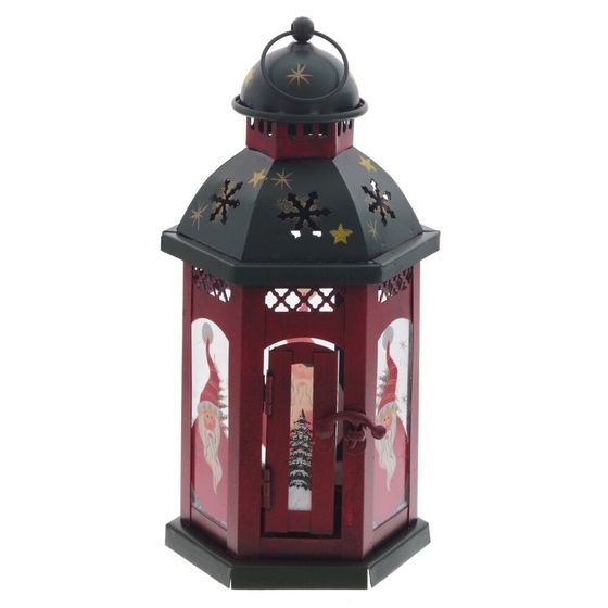 Подсвечник  &quot;Фонарь&quot;,L12,5 W11 H24 см, 2в.