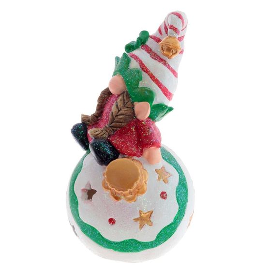 Фигурка декоративная &quot;Гном&quot; с подсветкой (LR44 2 шт), L10 W9 H18 см, 2в.