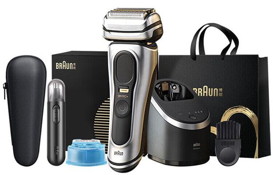 BRAUN 9667CC Reciprocating Razors Stainless Steel Five Cutter Heads Wash All Over The Body Wet And Dry Double Shaving