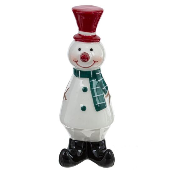 Фигурка декоративная &quot;Снеговик&quot;, L3,5 W3,5 H9,5 см, 3в.