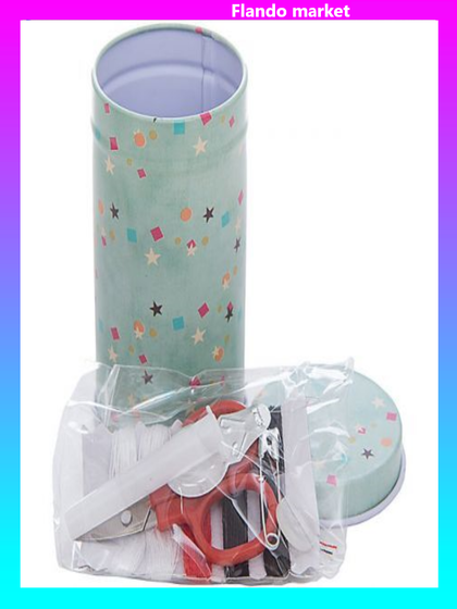 !09 Набор для рукоделия "Конфетти в шкатулке"(Нитки+иголки)