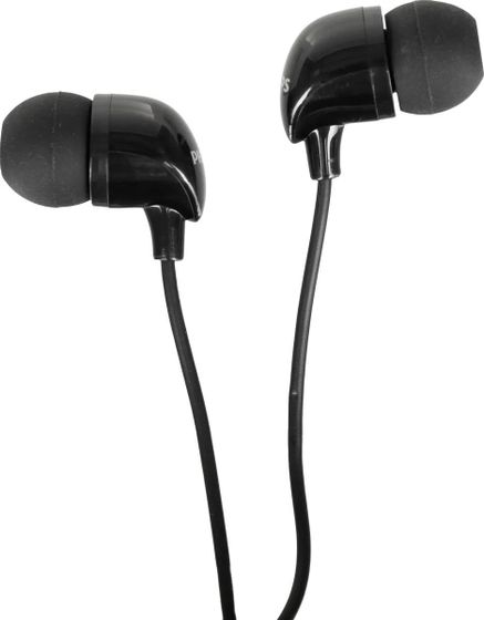 Гарнитура внутриканальные Philips TAE1126 проводные черный (TAE1126BK/51)