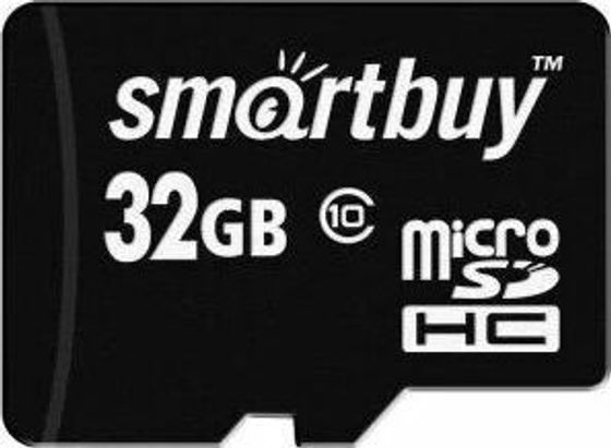 Карта памяти microSDHC 32GB Smartbuy SB32GBSDCL10-00LE