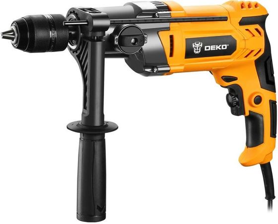 Дрель ударная Deko DKID1500W 1500Вт быстрозажимной реверс (кейс) (063-4322)