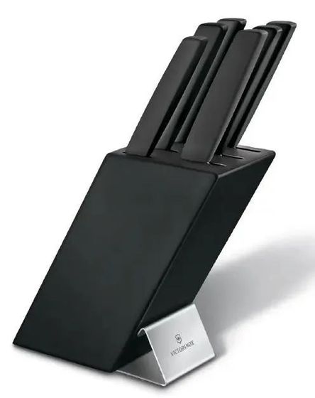 Набор ножей Victorinox Swiss Modern Cutlery Block (6.7186.63) 6предм с подставкой черный