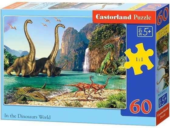 Castorland Puzzle W świecie dinozaurów 60 elementów (229448)