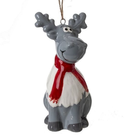 Фигурка декоративная подвесная &quot;Олень&quot;,   L4 W4 H9 см, 3в.