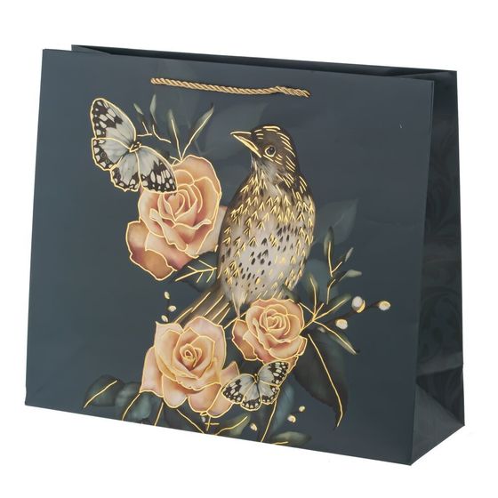 Пакет подарочный (бумага 210г/м2, блок микс 12шт), L38 W12 H32 см, 4в.