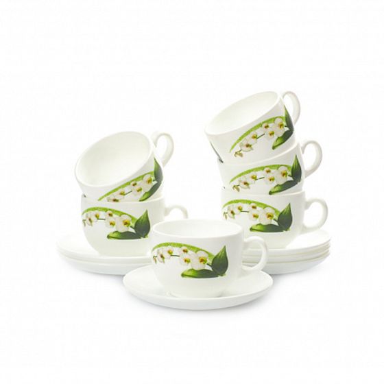 Набор столовый DIWALI WHITE ORCHID 46 предметов