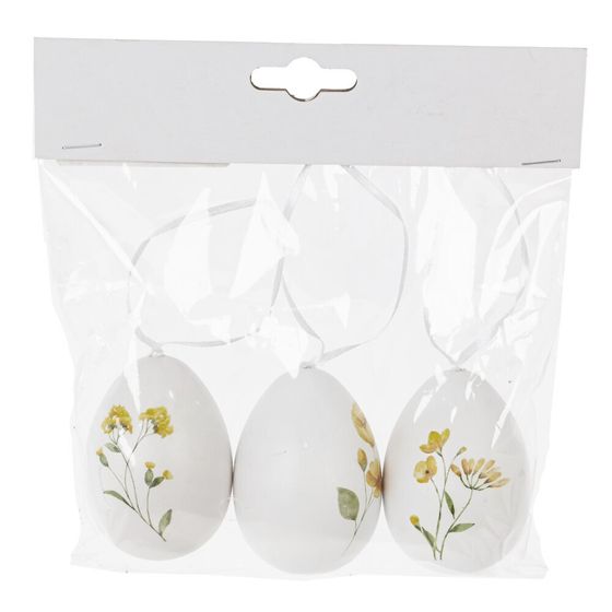 Набор из 3-х изделий декоративных &quot;Яйцо&quot; (4*6), L18 W5 H18 см