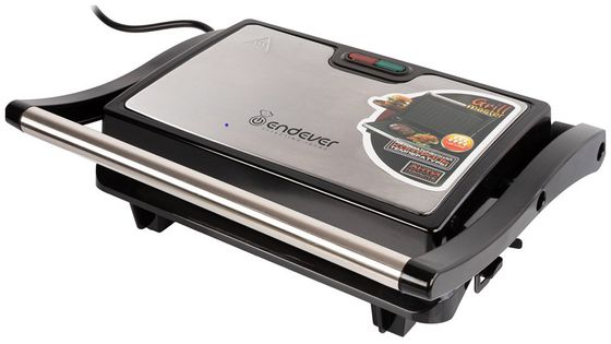 Электрогриль Endever Grillmaster 114 1500Вт серебристый