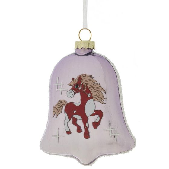 Украшение новогоднее &quot;Колокольчик с лошадкой&quot;, L8 W2,5 H11 см