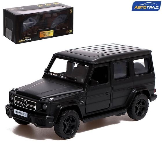 Машина металлическая MERCEDES-BENZ G63 AMG, 1:32, открываются двери, инерция, цвет чёрный матовый