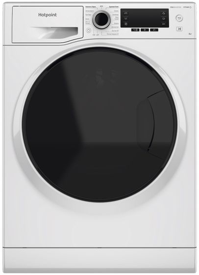 Стиральная машина Hotpoint NSD 8249 D AVE RU белый/черный 8кг 1200об/мин с паром