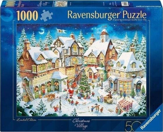 Ravensburger Puzzle 1000 Białe święta 50 urodziny