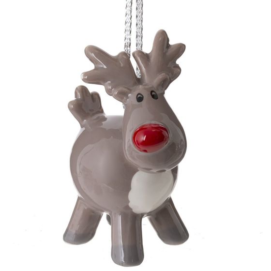 Украшение новогоднее "Олень", L4 W5,5 H8 см, 2в.