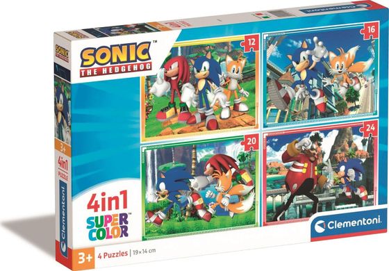 Clementoni PUZZLE 4W1 CLM 21522 SONIC PUD