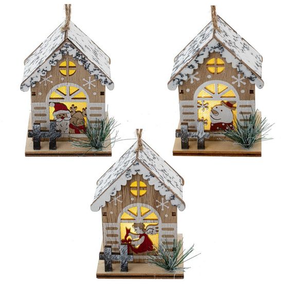 Изделие декоративное с подсветкой "Домик" (LR54х3), L7,5 W7 H9,5 см, 3в.