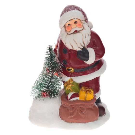 Фигурка декоративная с подсветкой &quot;Дед Мороз&quot;, L12,5 W9,5 H18 см, (2хAAA н/п), 2в.