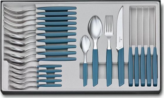 Victorinox Victorinox Swiss Modern Cutlery Set 24 pcs. Blue