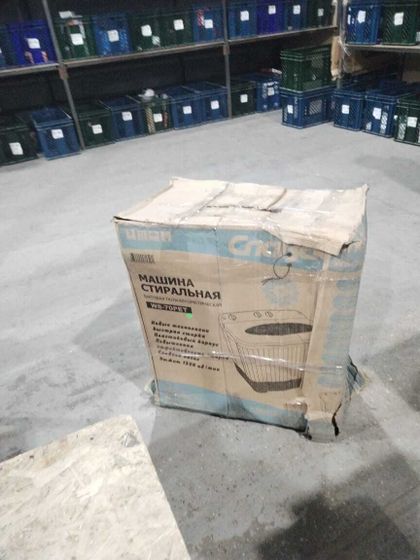 УЦЕНКА-Стиральная машина Славда WS-70PET белый 7кг 1350б/мин-(не работает центрифуга, плохая упаковка)
