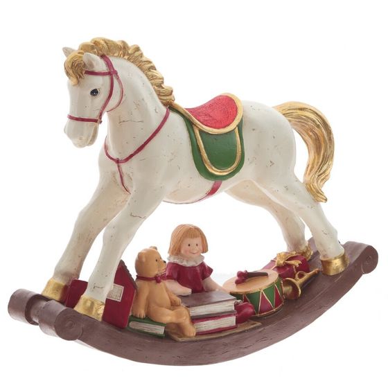 Фигурка декоративная &quot;Лошадка-качалка&quot;, L49 W12 H40 см