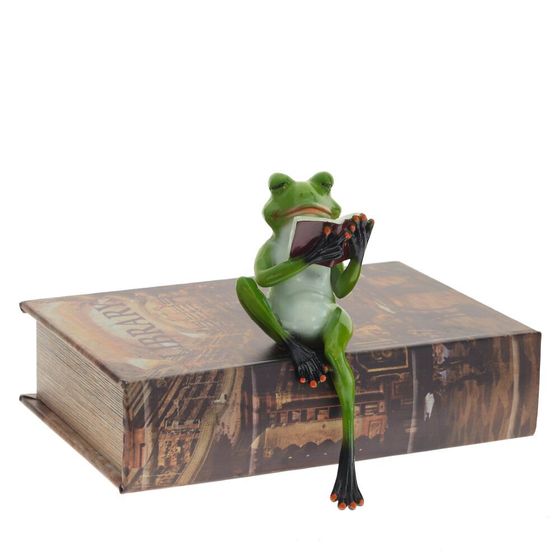 Фигурка декоративная "Лягушка", L8 W7 H20,5 см