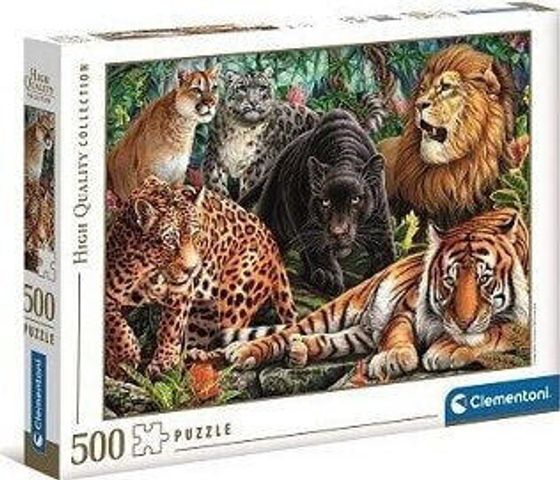 Clementoni Clementoni Puzzle 500el Dzikie koty 35126