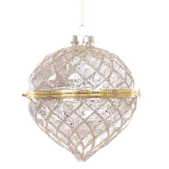 Украшение новогоднее "Капля", L10 W10 H13 см