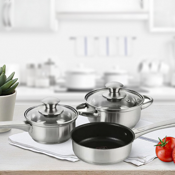 Набор посуды из нержавеющей стали LILY 5 предметов
