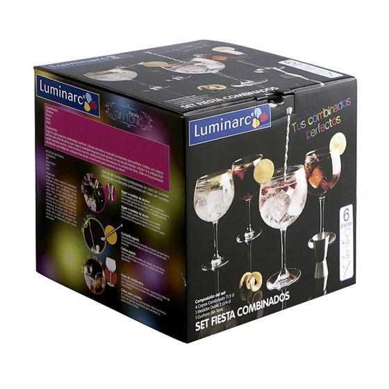 Подготовка к коктейлю Luminarc Разноцветный стакан 6 шт.